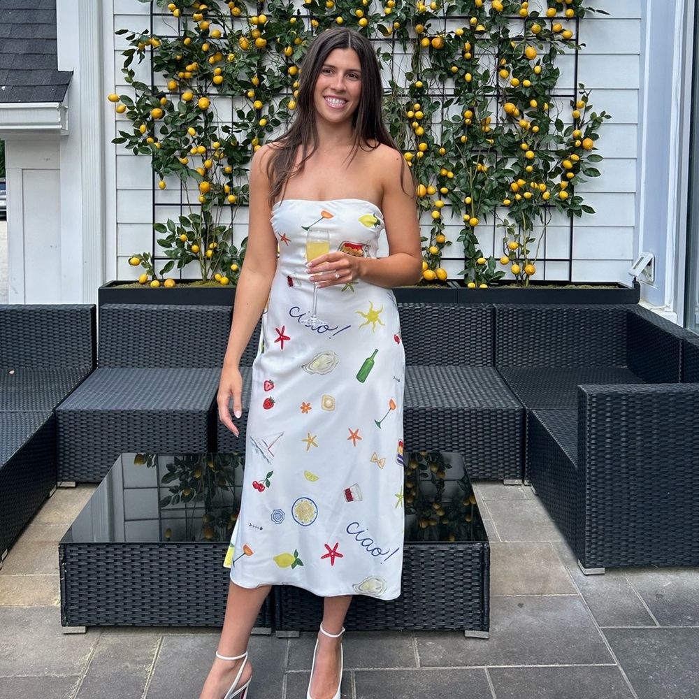 For love and lemons Carla strapless maxi dress